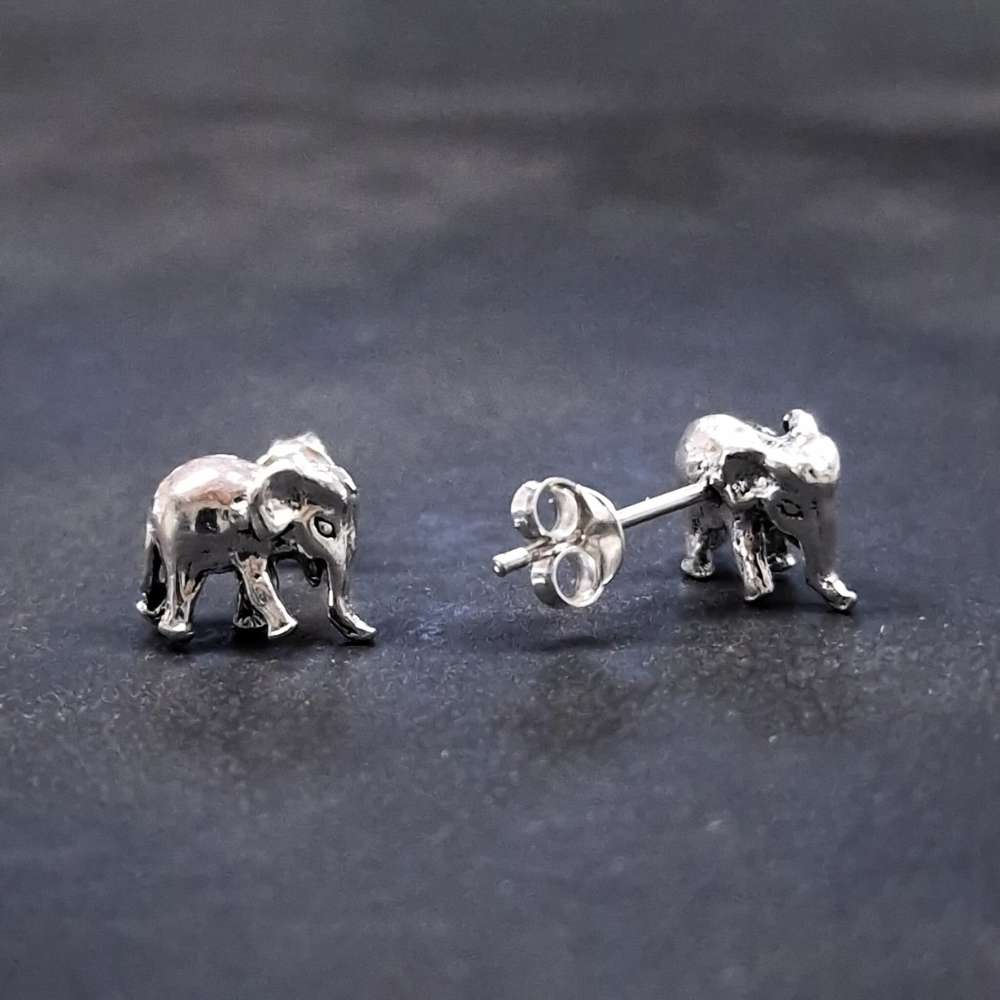 3 Dimensionaler Elefant Ohrstecker 925 Silber