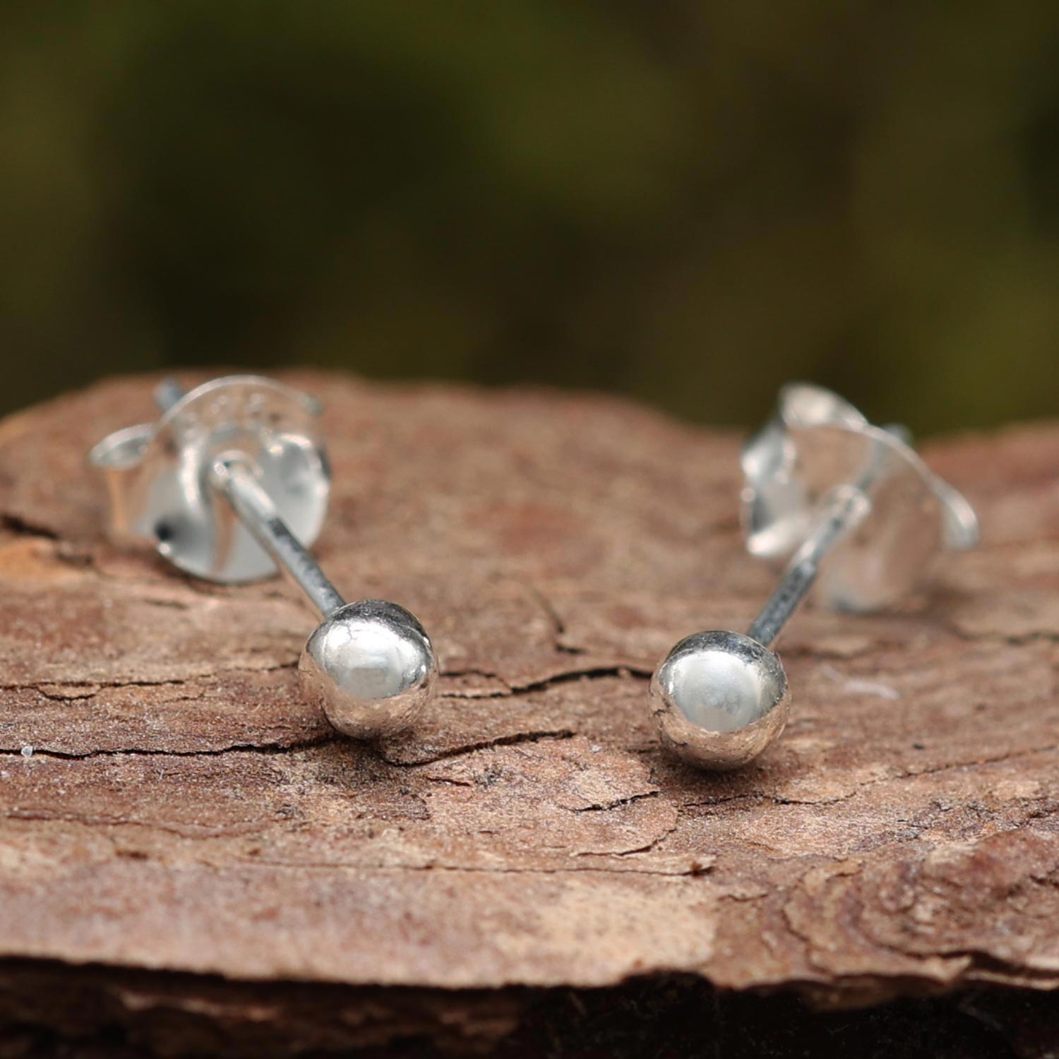 Kugeln Ohrringe Stecker Silber Ohrschmuck zeitlos