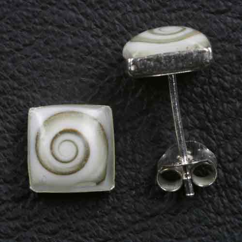 Ohrstecker Muschelschmuck 925 Silber