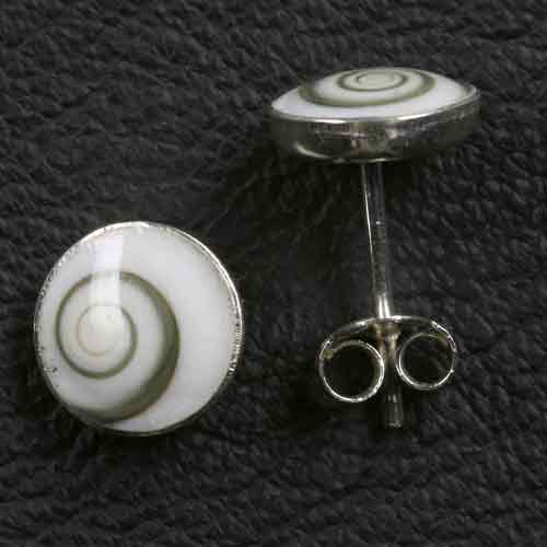 Ohrstecker Shiva Muschel 925 Silber Ohrring