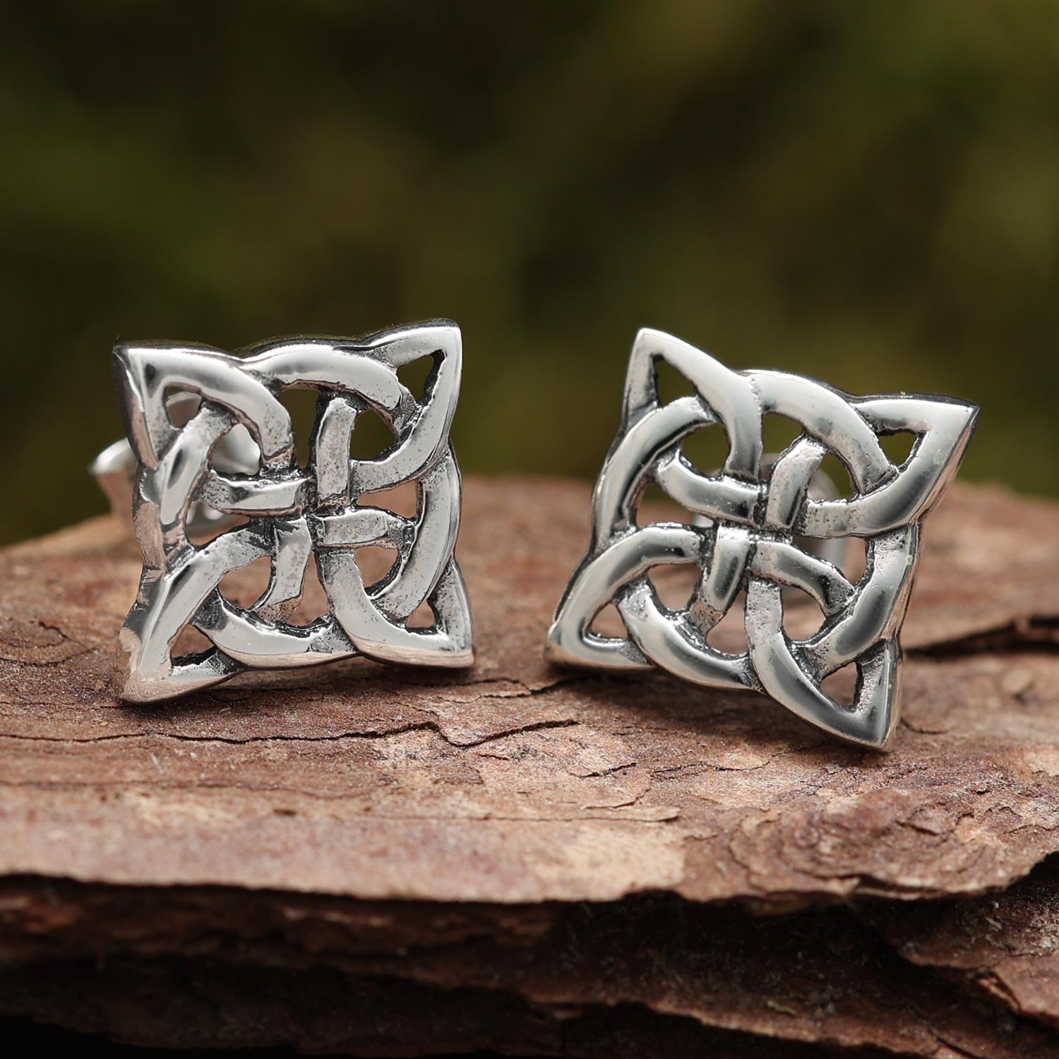 Kelten Ohrringe Stecker Silber Ohrschmuck Mittelalter