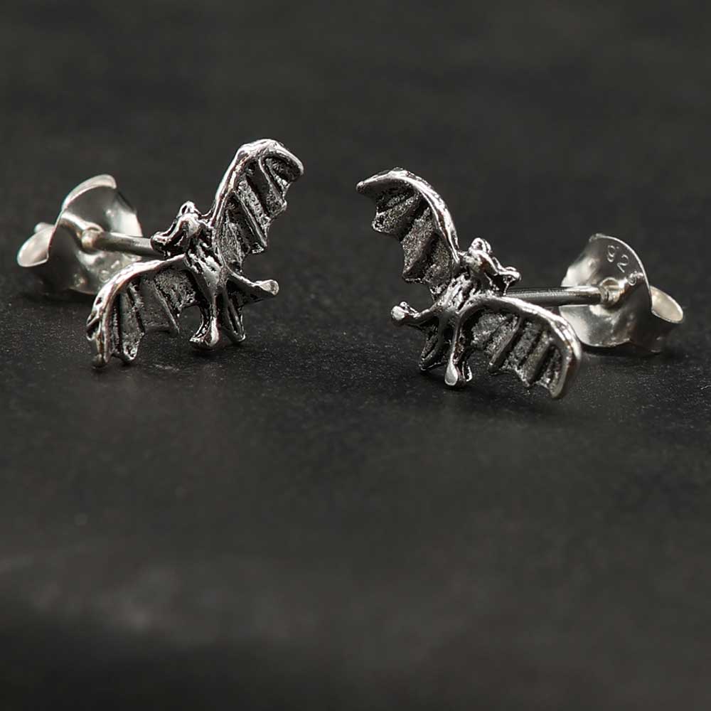 Fldermaus keltische Ohrstecker 925 Silber Ohrring hochwertiger Ohrschmuck Gothic