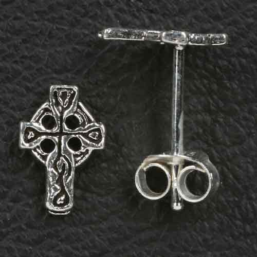 Keltenkreuz Ohrstecker 925 Silber