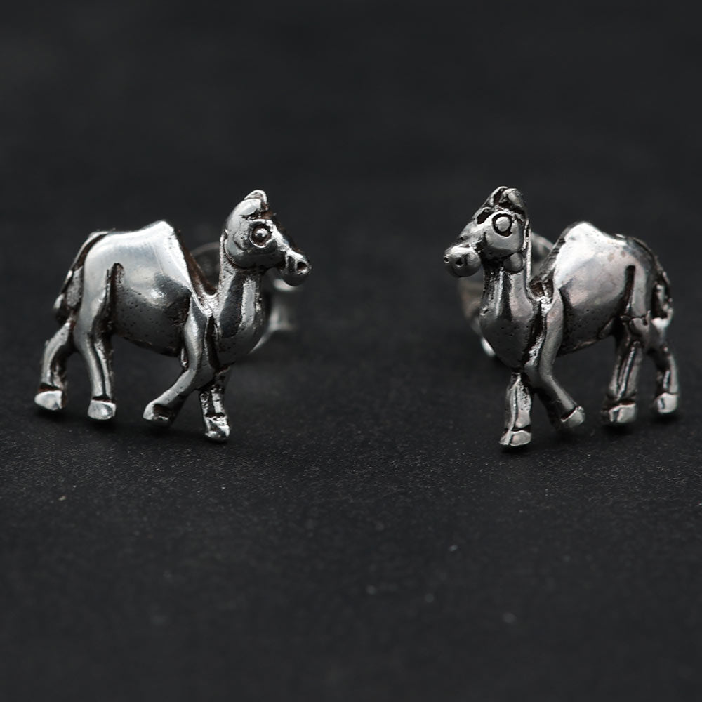 Kamel Ohrstecker 925 Silber Ohrring ausgefallener Ohrschmuck