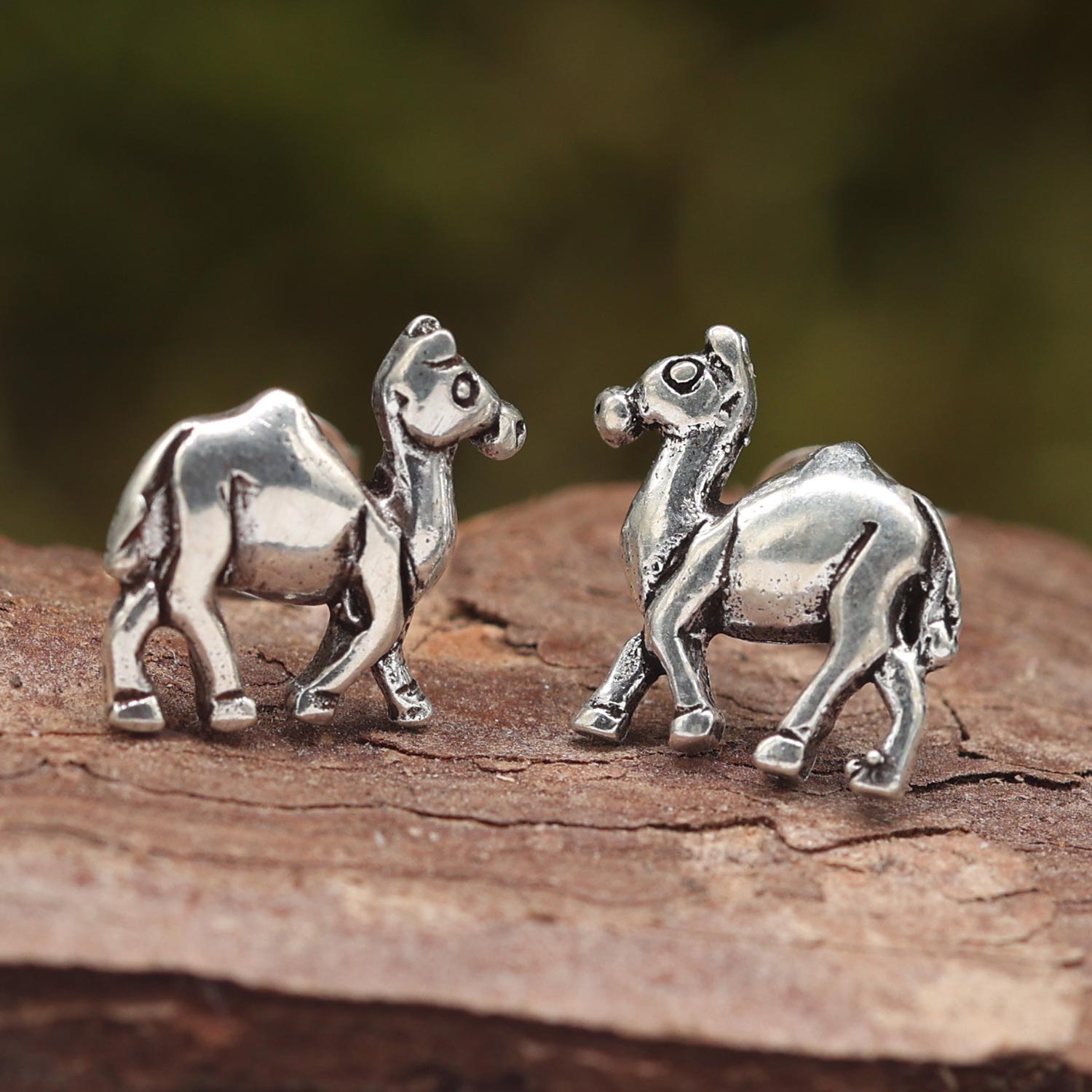 Kamel Ohrstecker ausgefallener Schmuck aus Sterlingsilber Tiere