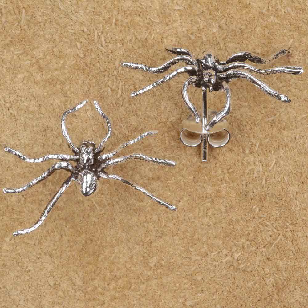 Spinne Ohrstecker Silber Schmuck Gothic