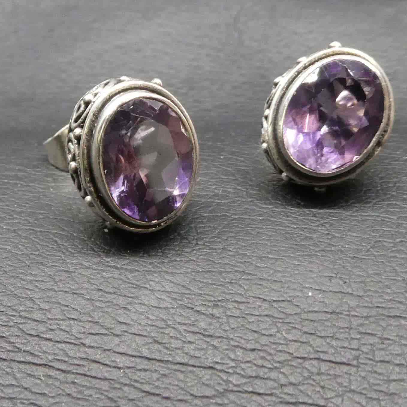 Amethyst Ohrringe Silber
