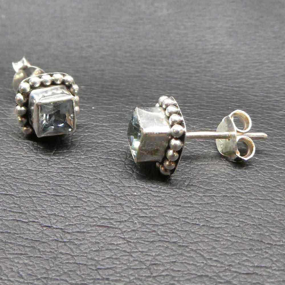 Topas edler Ohrschmuck Silber