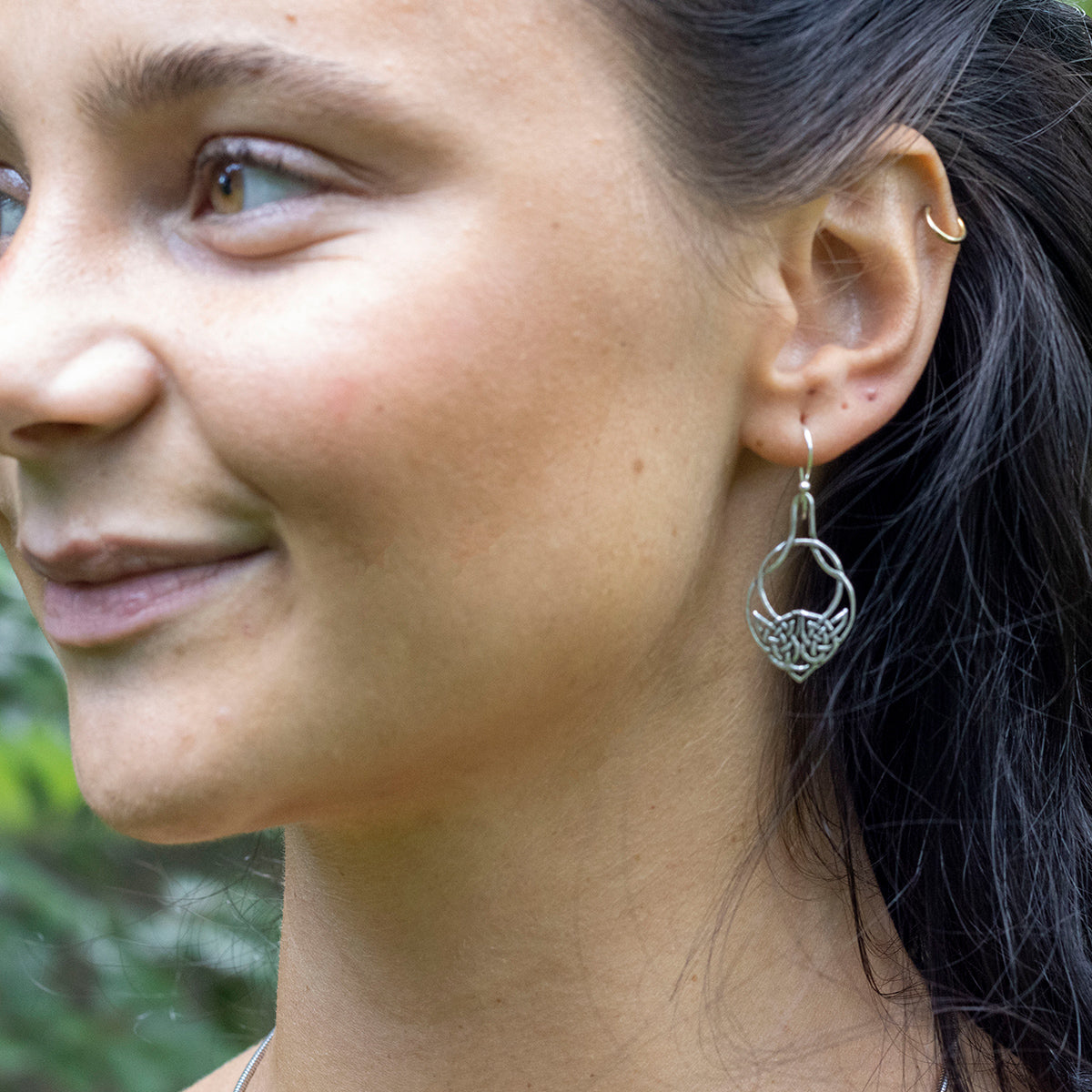 Kelten Ohrhänger Keltenknoten 925 Silber zeitloser Damen Ohrschmuck