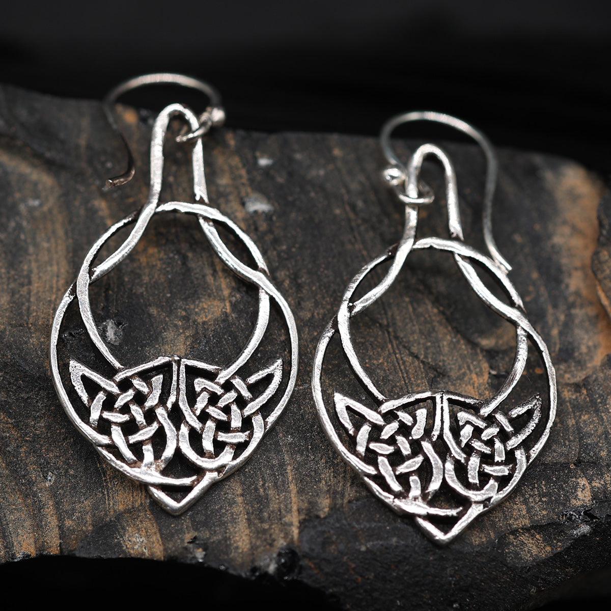 Ohrhänger Silber keltisch 925 Sterling Ohrschmuck Ohrring