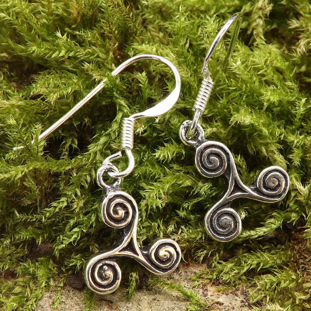 Triskel Kelten Ohrringe Silberschmuck