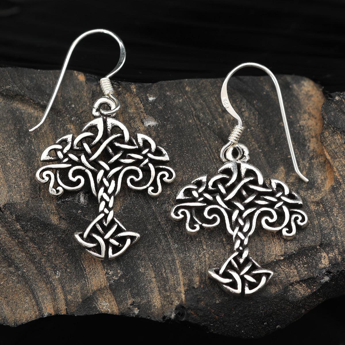 Lebensbaum Ohrring 925 Silber Ohrschmuck Ohrhänger keltisch