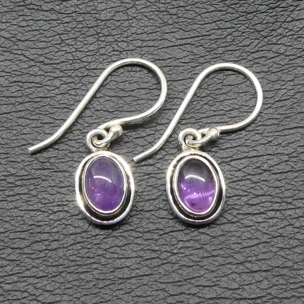 Amethyst Ohrschmuck edle Silber Ohrringe