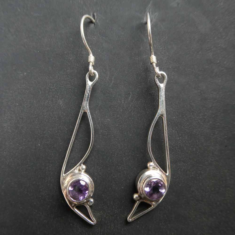 Amethyst Schmuck Silber Einhänger Edelstein