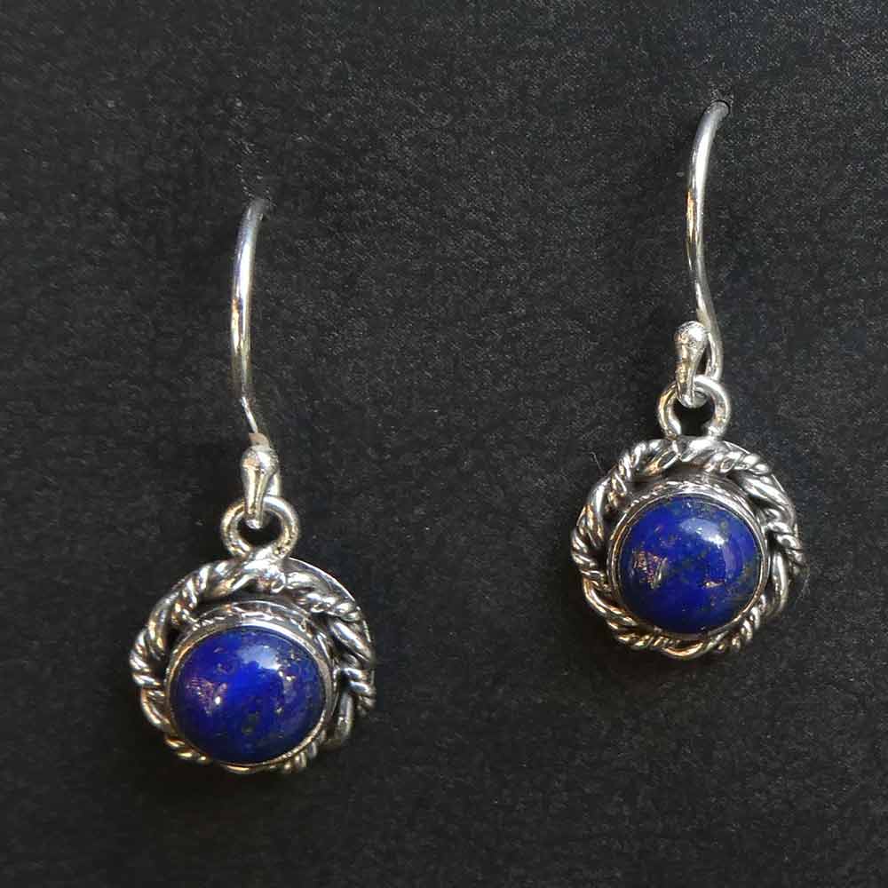 Lapislazuli Edelstein Ohrschmuck edle zeitlosen Ohrringe