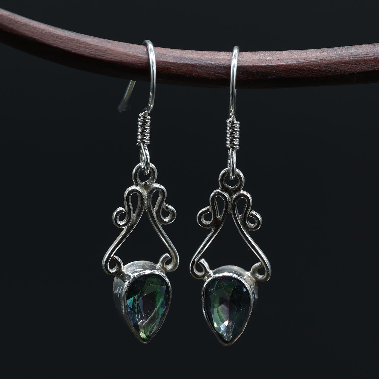 Magic Quarz Ohrschmuck Silber eleganter ohrschmuck mit Edelstein