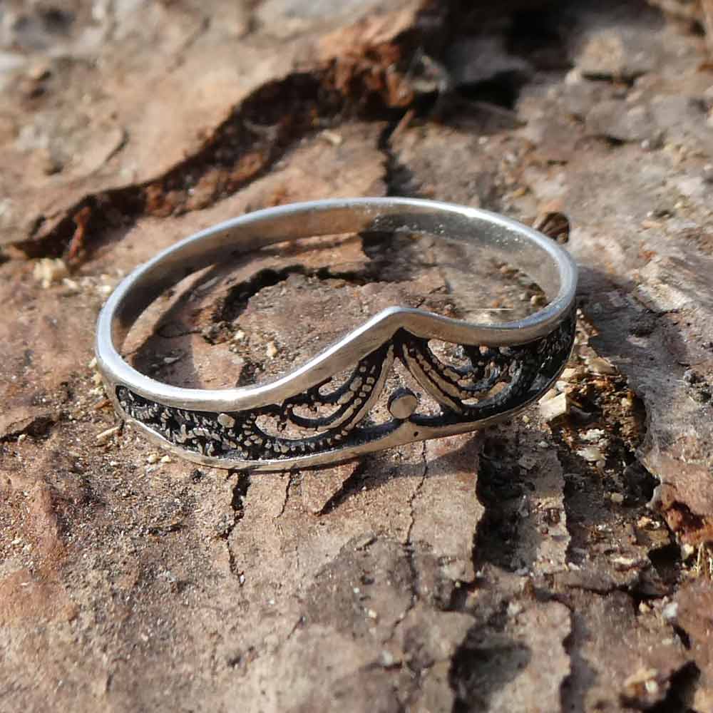 Feiner Silberring Mädchen
