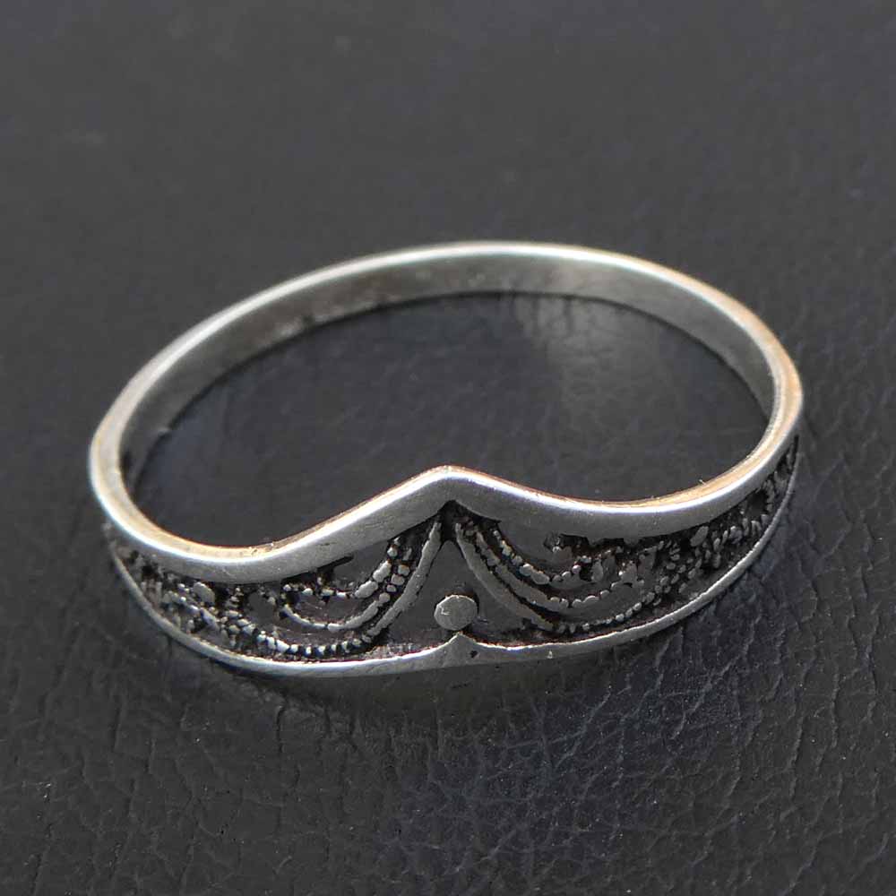 Ornament Schmuck Frauen Silberring