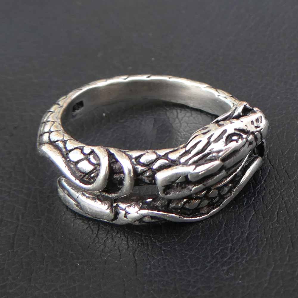 Drache Silberring
