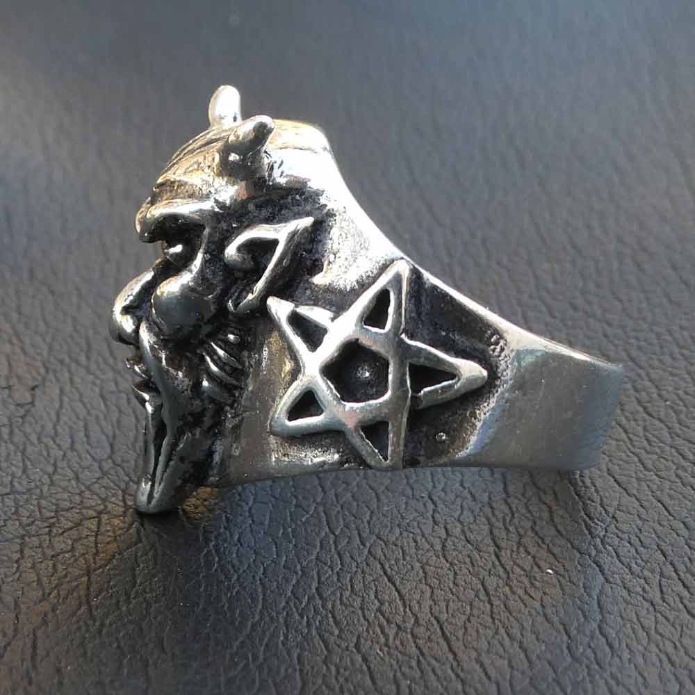 Ring Teufel Silber Devil