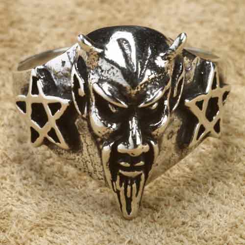 Teufel  Ring Schmuck Silberring Gothik