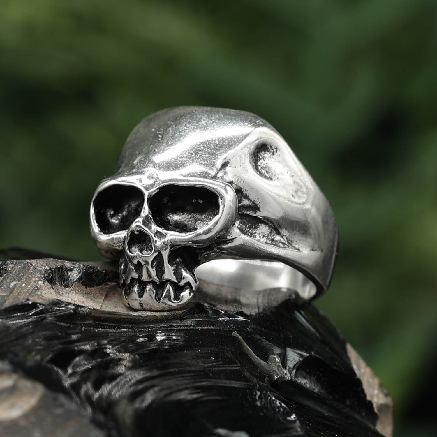 Totenkopf Ring Damen Herren Silberring 925 Silber Gothic Skull