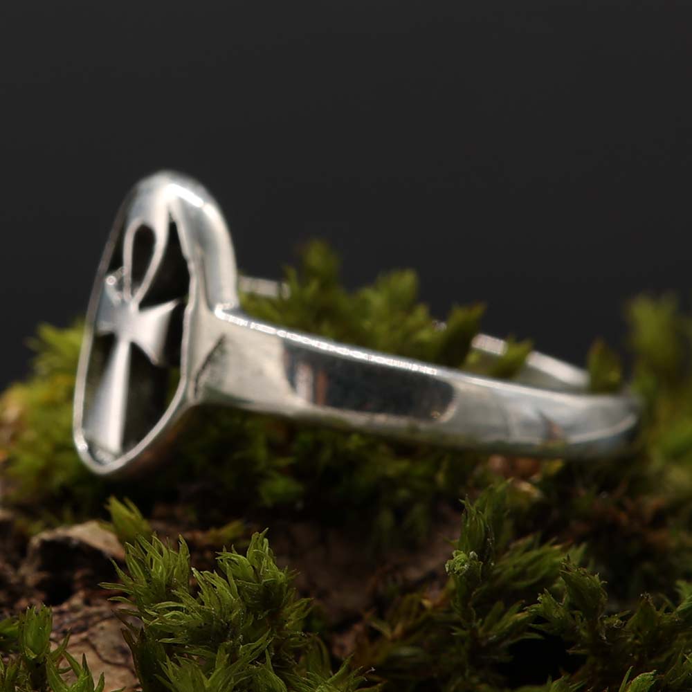 Ankh Damenring 925er Sterlingsilber viele Größen