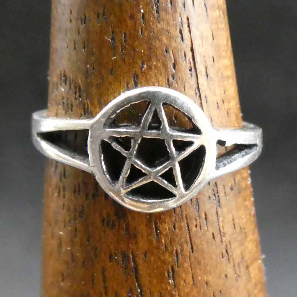 Silberring Hexenstern Schmuck