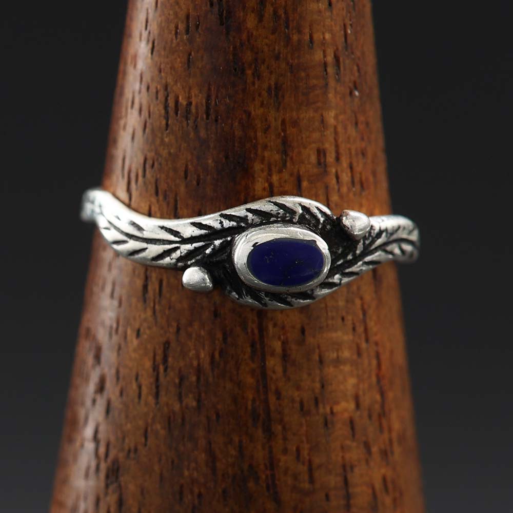 Ring 925 Silber mit Lapislazuli feiner damenring