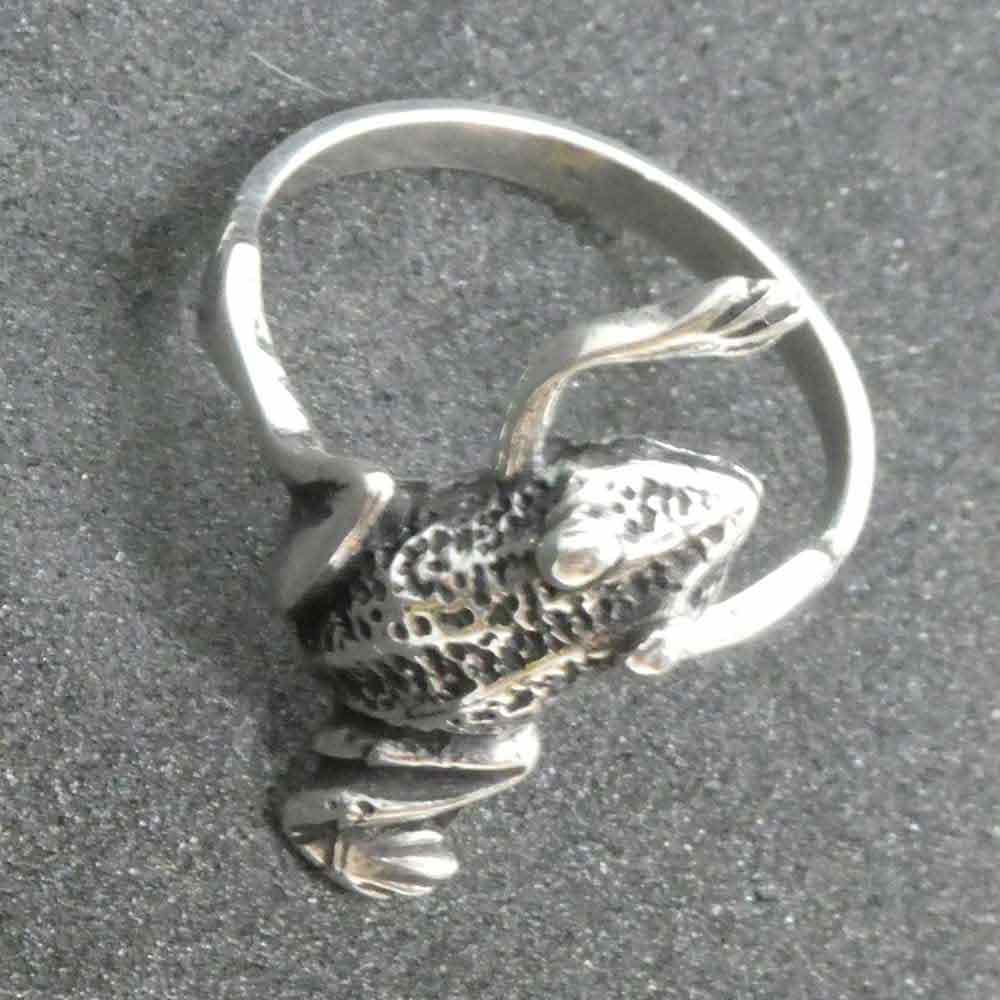 Frosch Ring Silber Damenring