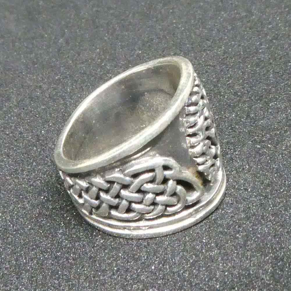 Keltischer Lebensbaum Ring Silber