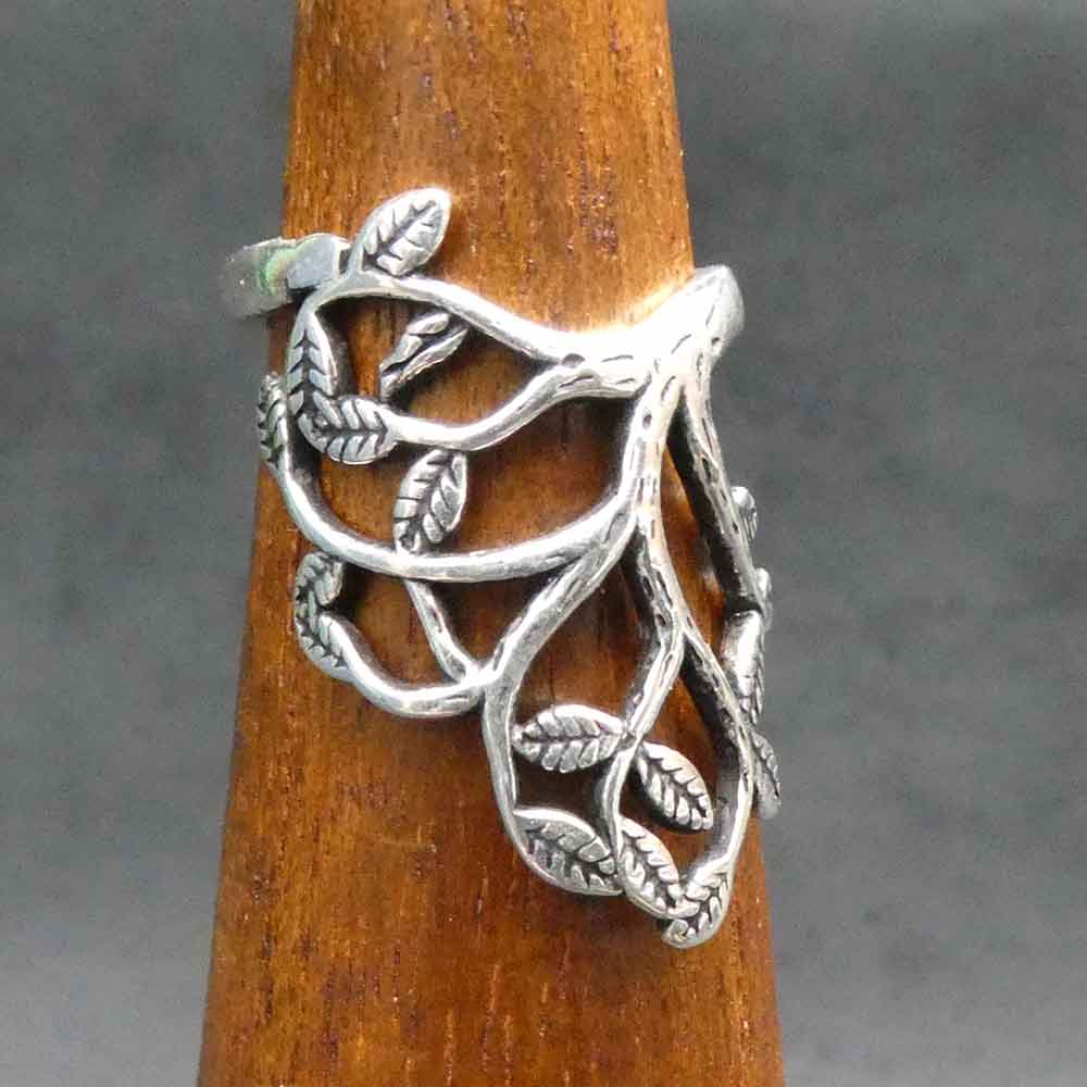 Silberschmuck Ring Frauen Mädchen Zweig Baum