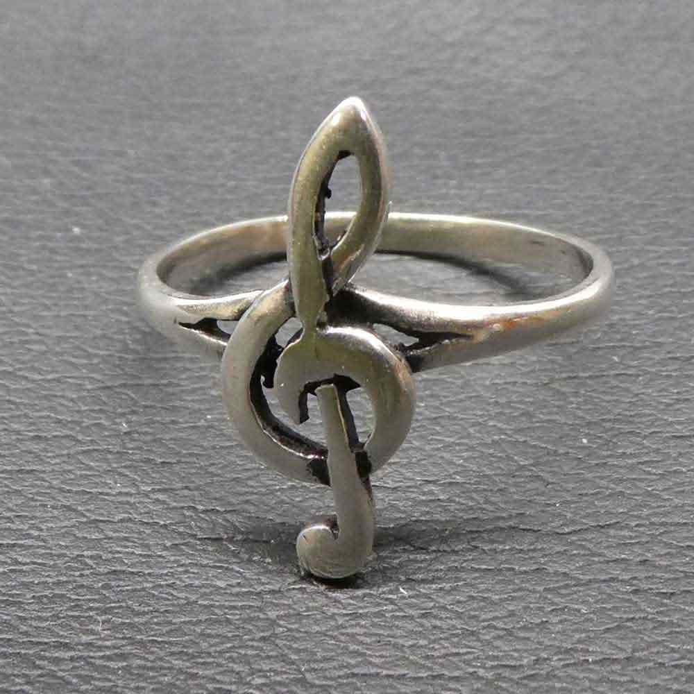 Violinschlüssel Ring Schmuck Damen Kinder