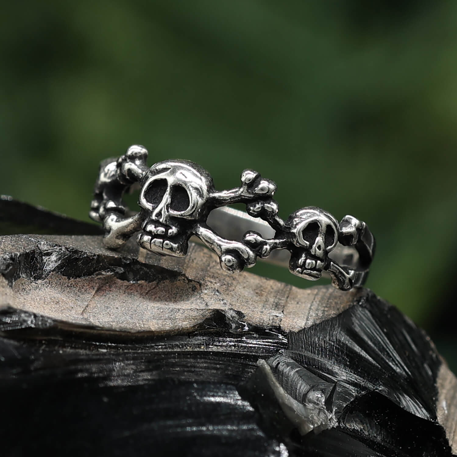 Totenkopf Damenring Silber Schmuck Ring Herren Skull Gothic
