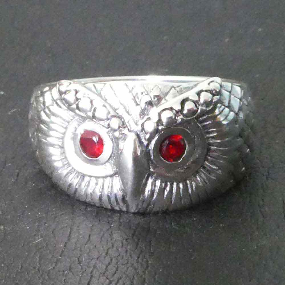 Eulen Ring Silber Damen Schmuck