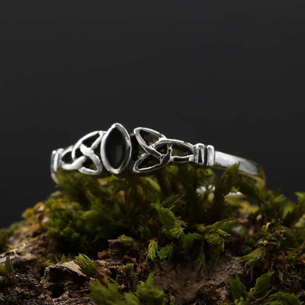 Keltischer Ring 925 Sterling Silber – Verstellbar Produktbild-Vorschau 4