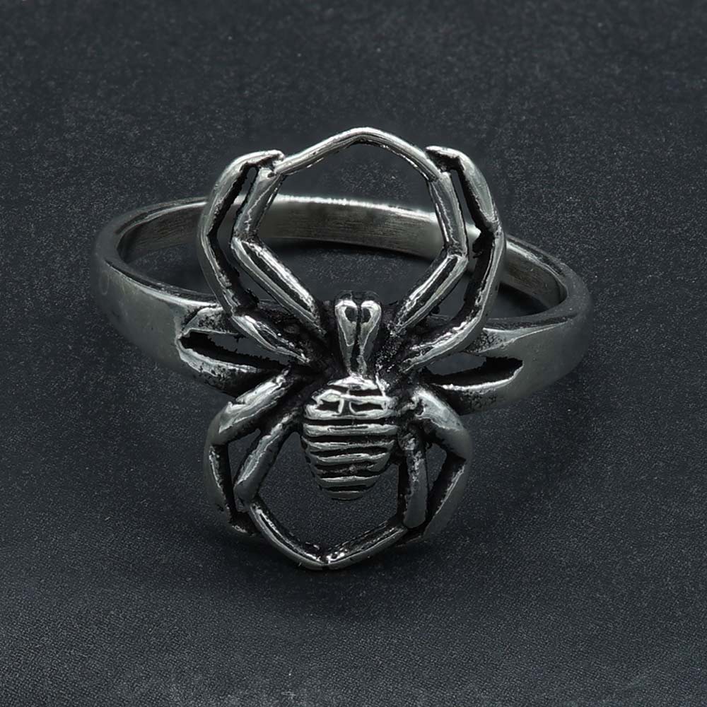 Spinnen Ring aus edlem 925 Silber Punk Gothic Silberschmuck