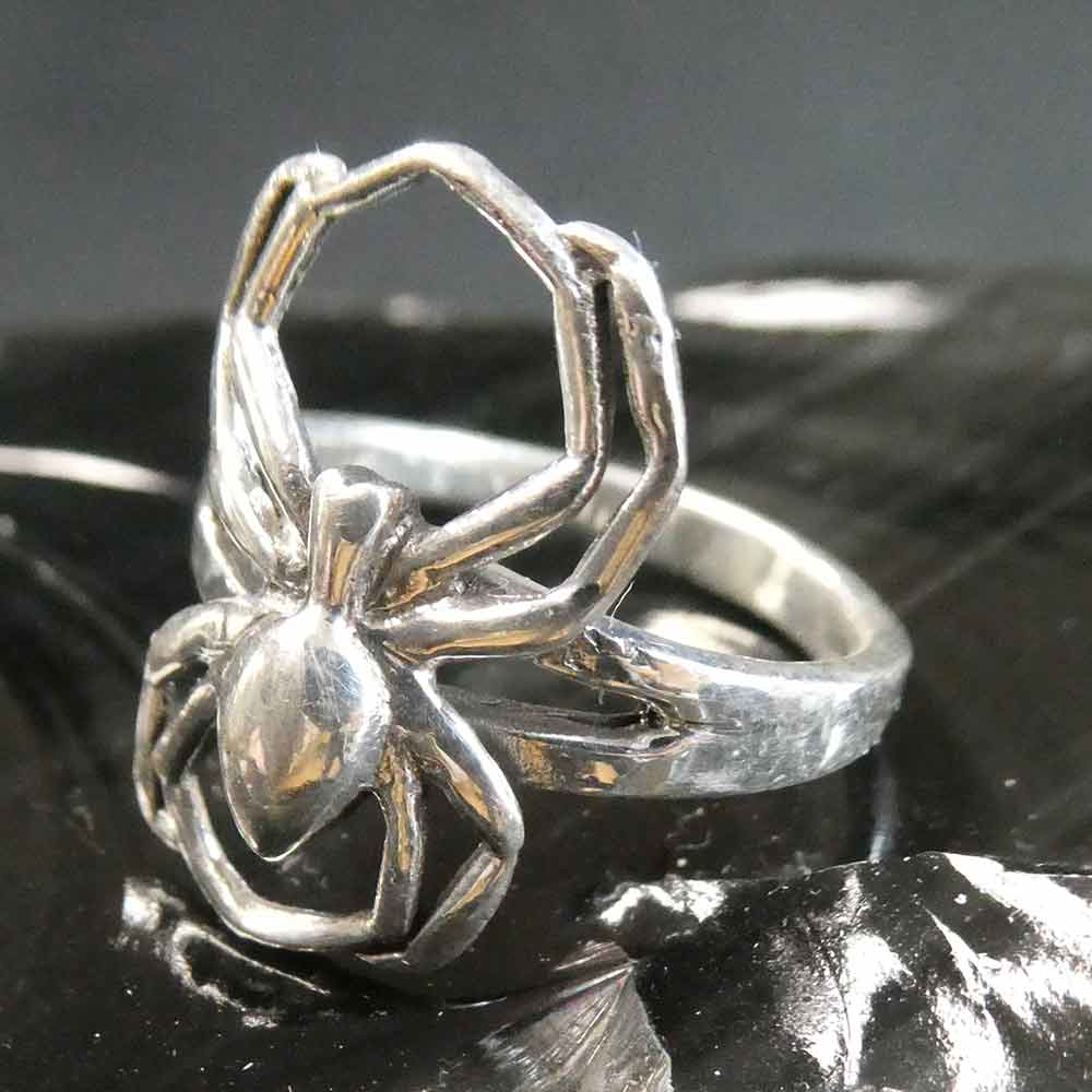 Ring mit Spinne Silber