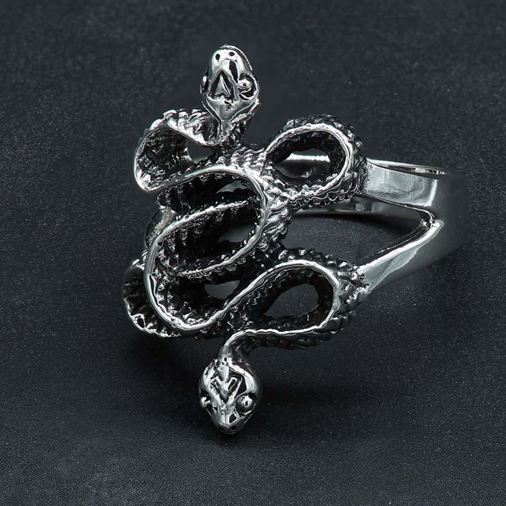 Edler Schlangenring detalreich gefertigt  Blickfang - Silberschmuck 925er Silber