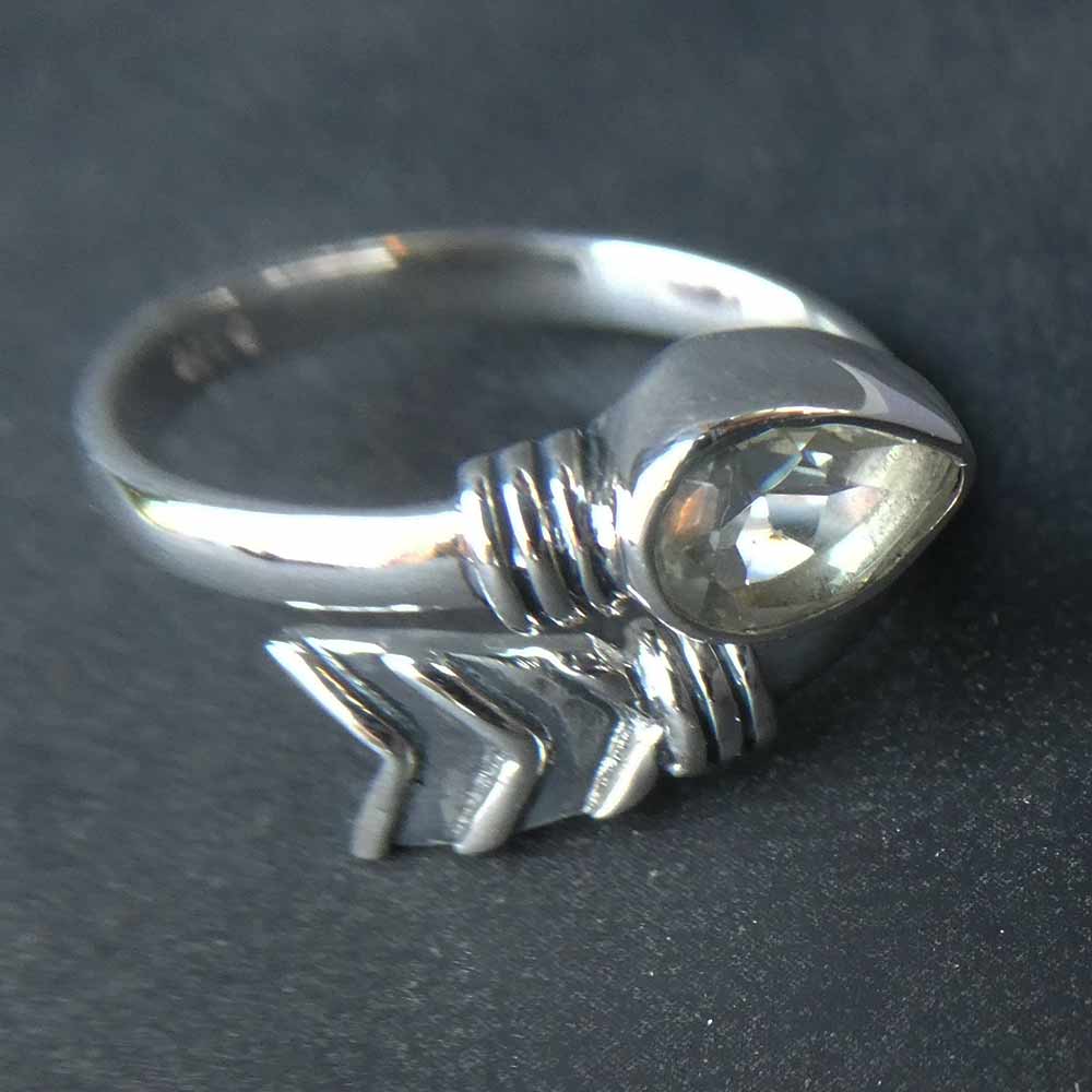 Grüner Amethyst Damen Ring 925 Silber echter Mondstein Handarbeit