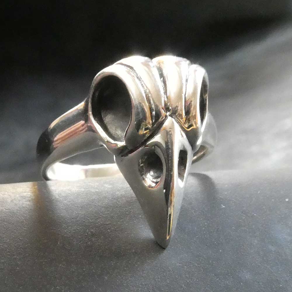 Rabe Silber Ring Schmuck edel ausgefallen