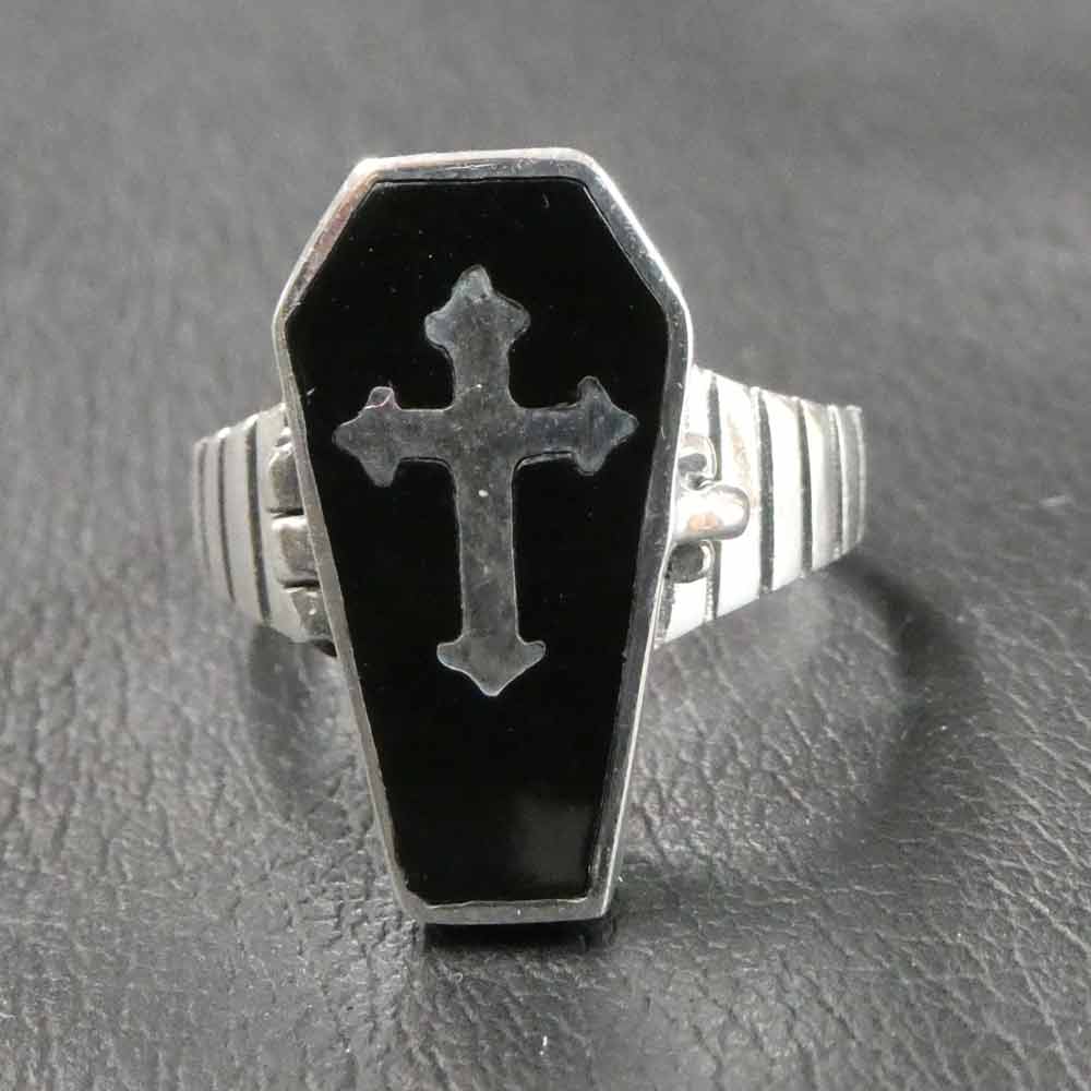 Silberring skuril Gothic Schmuck