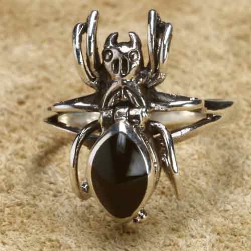 Giftring Spinne Ring mit Fach