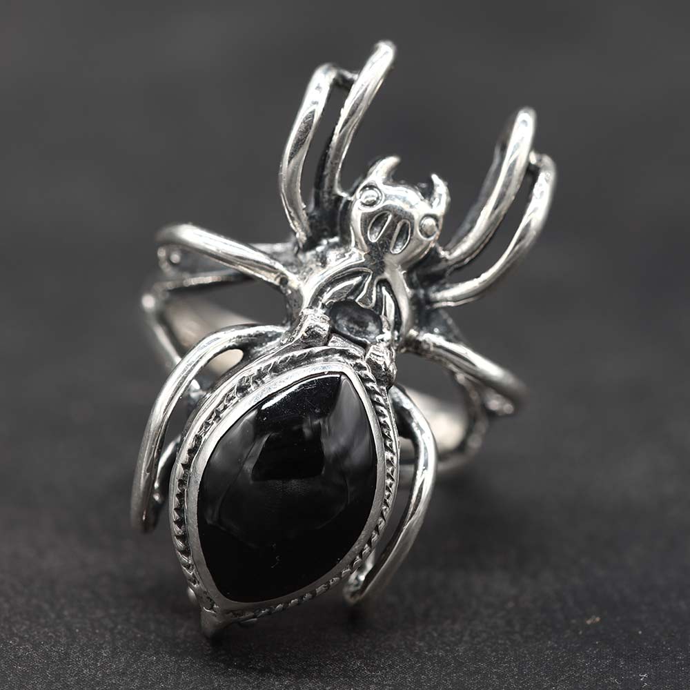 Giftring Spinne Ring mit Fach Silber 925/000 Schmuck