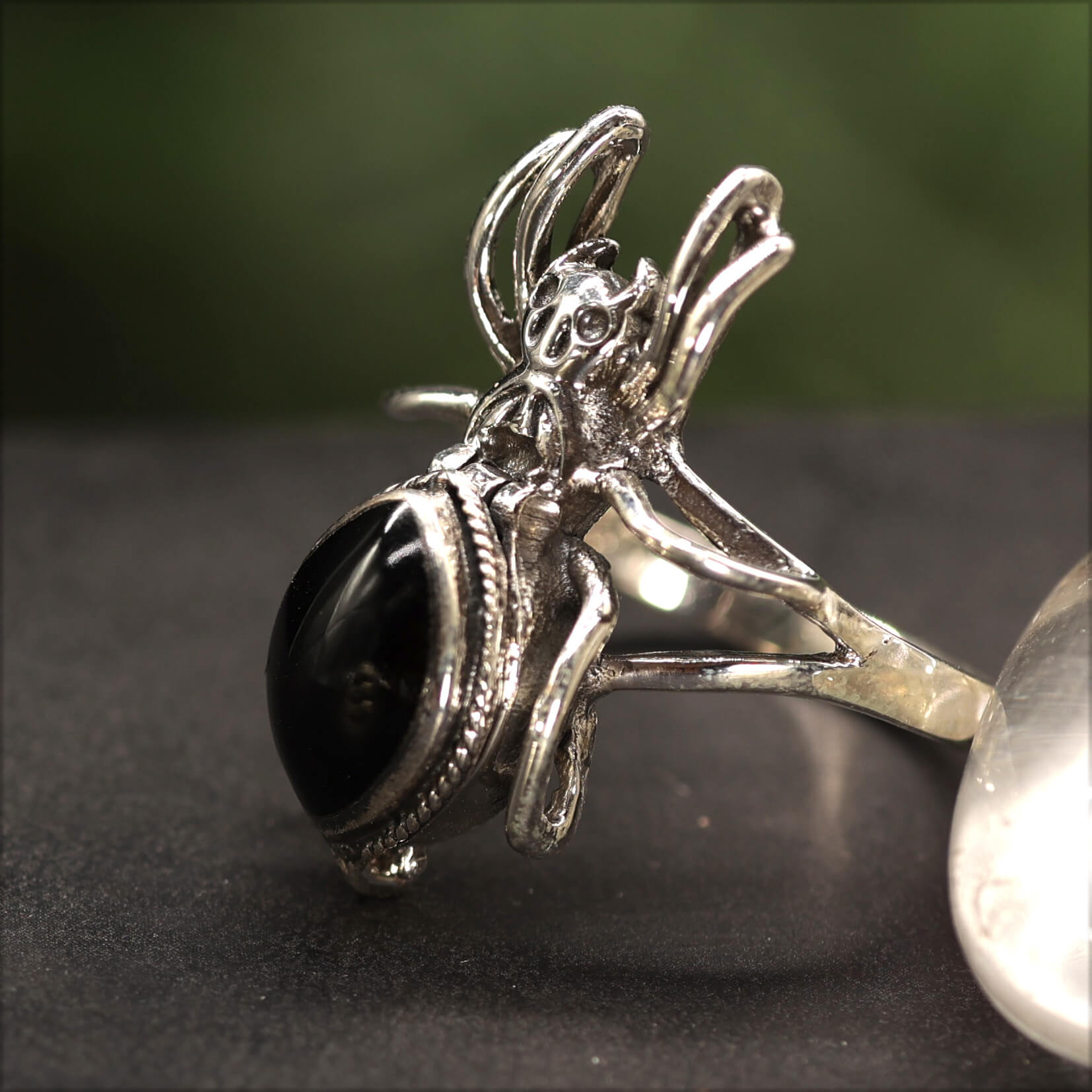 Giftring Spinne Ring mit Fach Silber 925/000 Schmuck