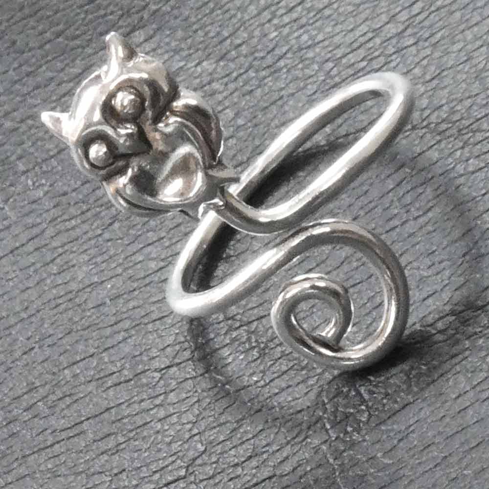 Eule zehenring Silber Fußschmuck