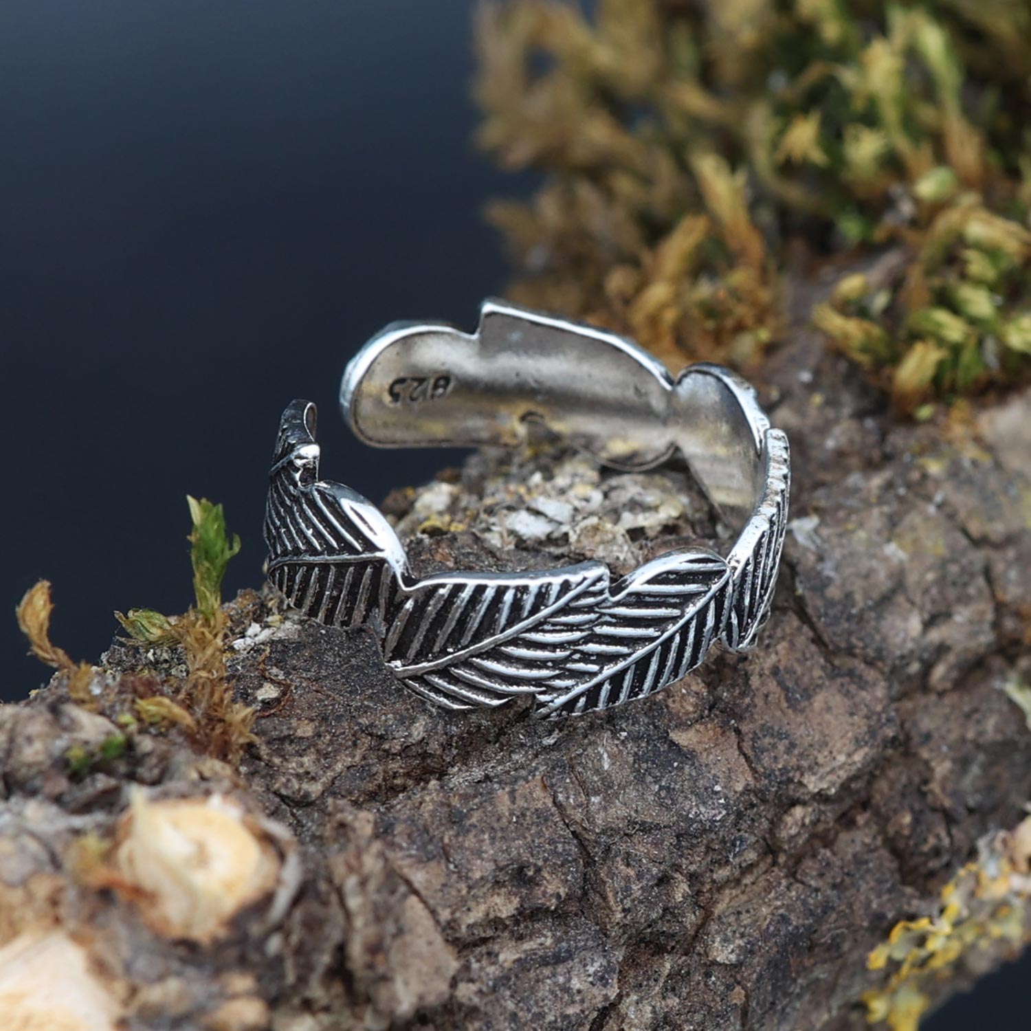 Blätter Zehenring Silber Sommer Schmuck
