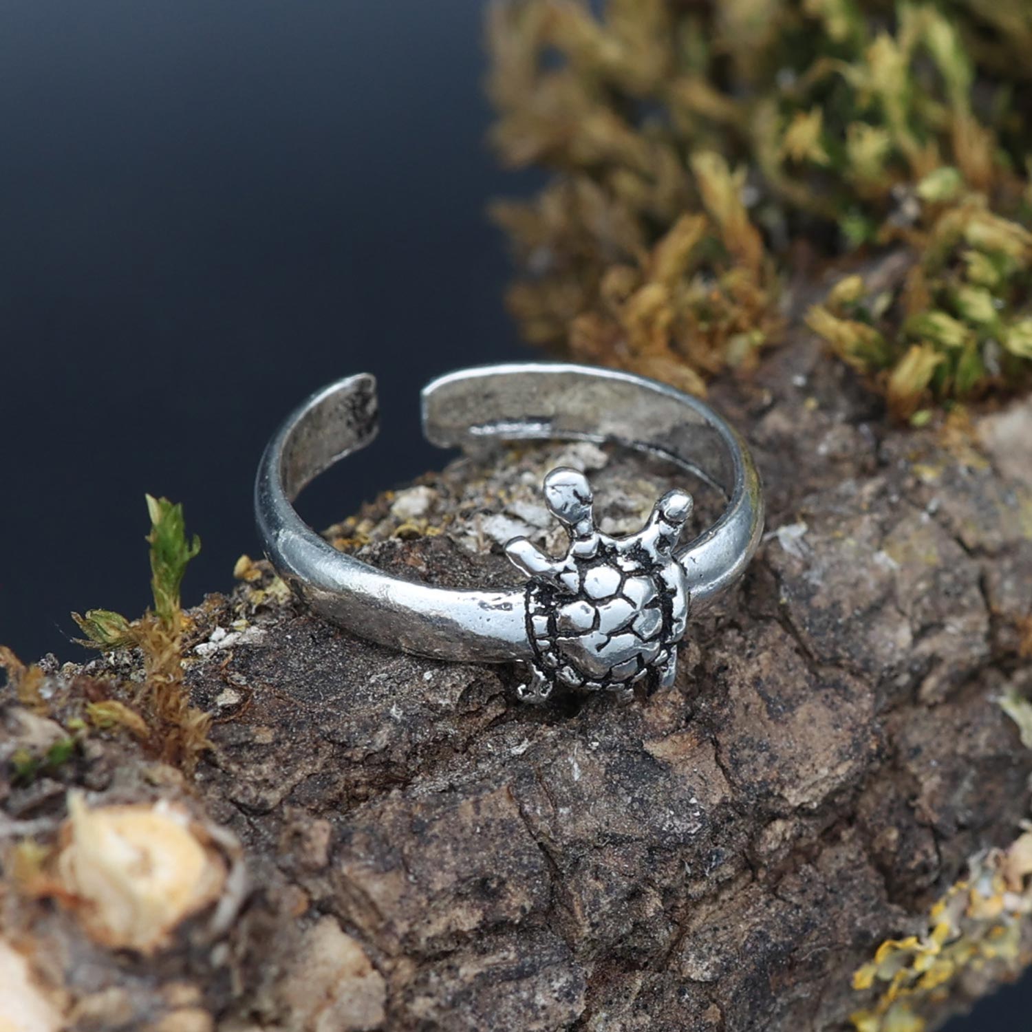 Zehenring Silber Sommer Schmuck Schildkröte