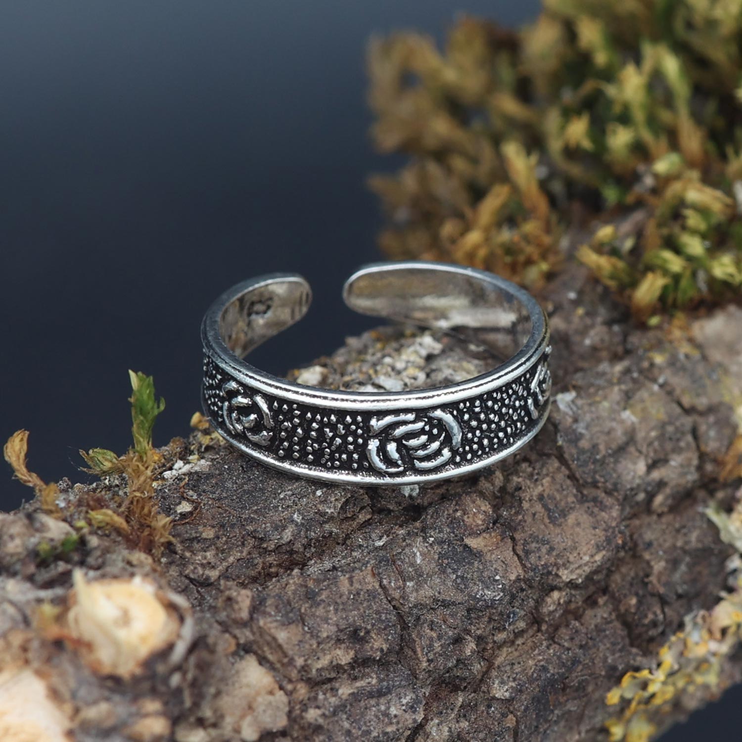 Rose Zehenring Silber Sommer Schmuck