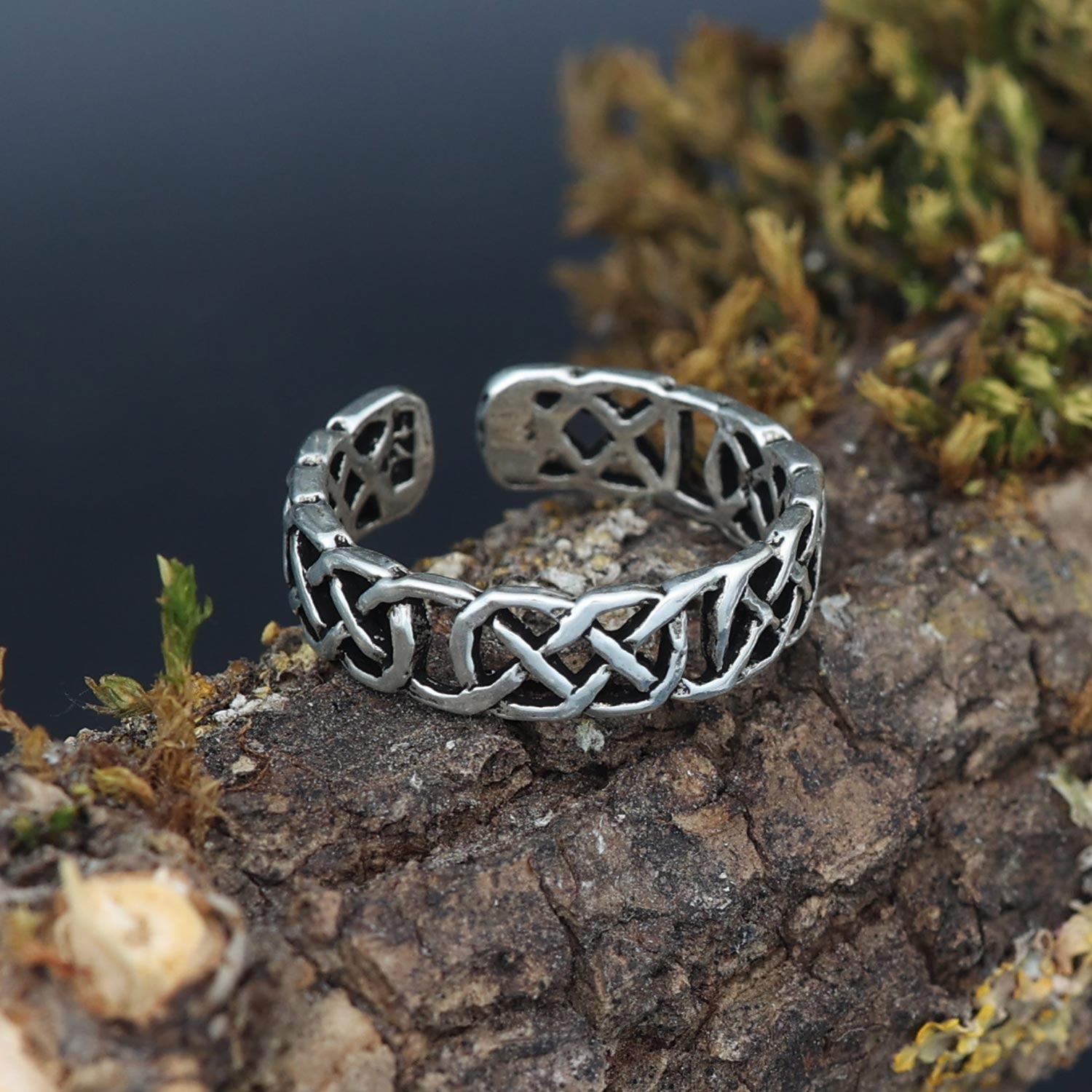 Keltischer Ring für die Zehen 925 Silber